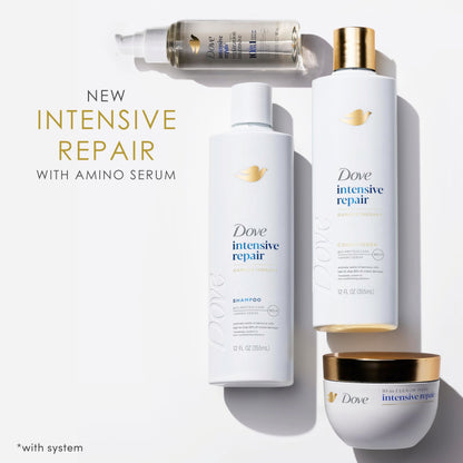 Dove Damage Therapy range intensive repair serum bottle for professional hair care