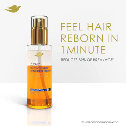 Dove hair serum and oil blend for frizz control application details