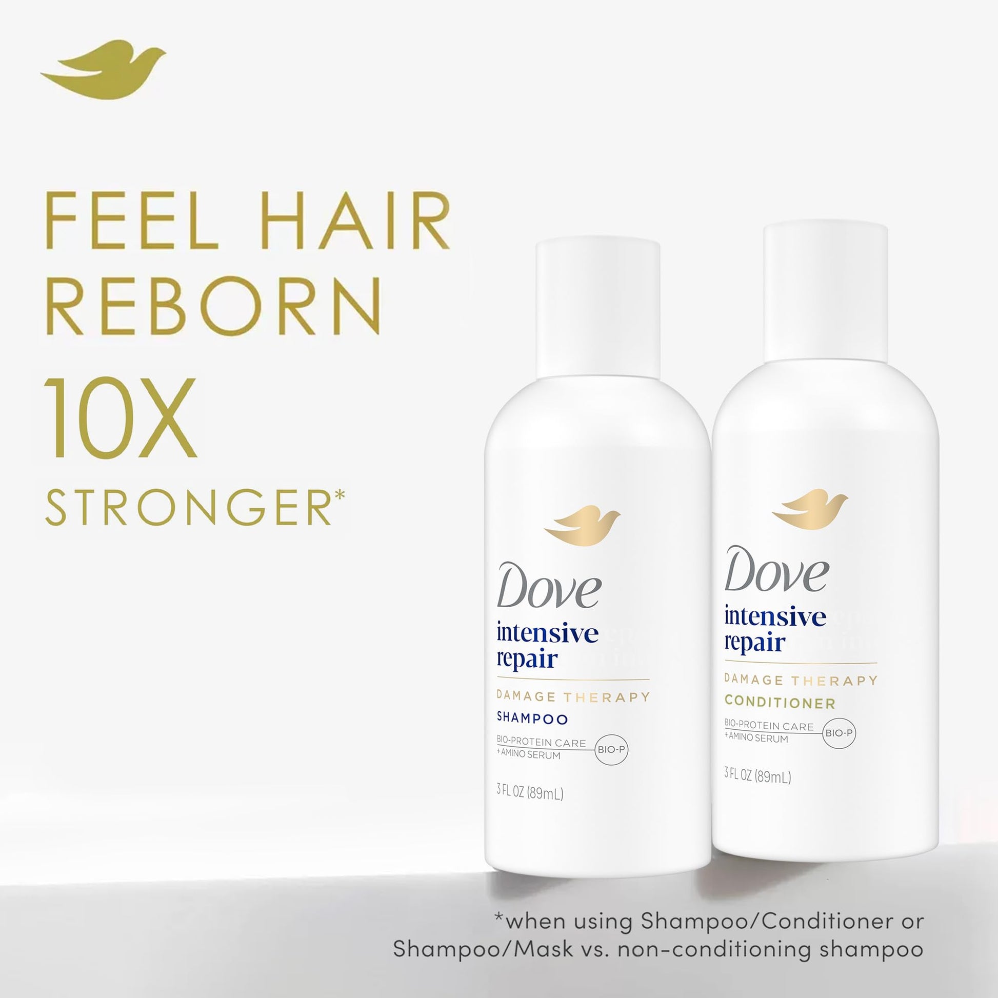 USA imported Dove Nutritive Solutions travel duo for damaged hair care