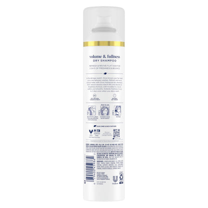 USA imported Dove dry shampoo spray for flat hair oil absorption.