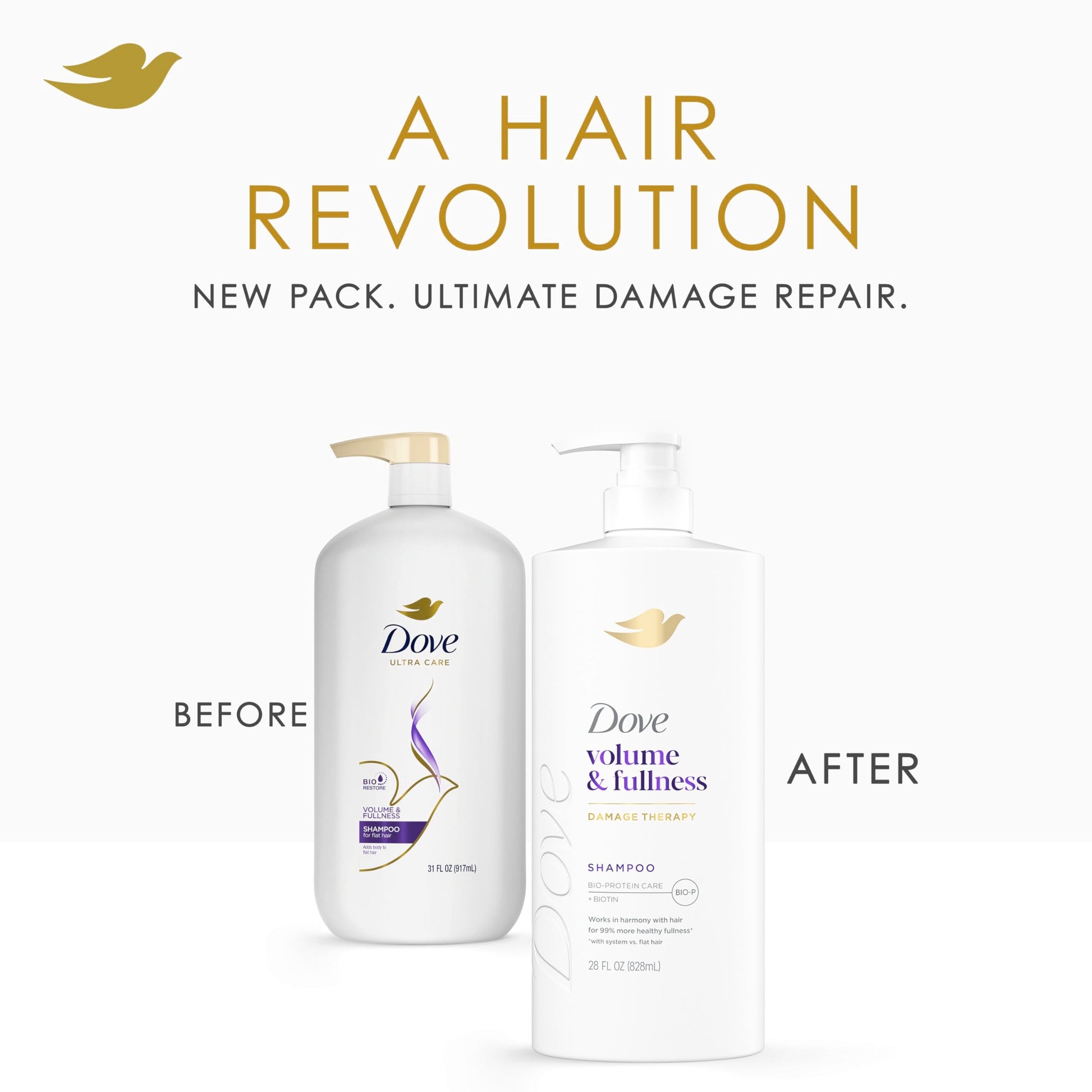 Dove hair cleanser for fine thin hair demonstrating lightweight body
