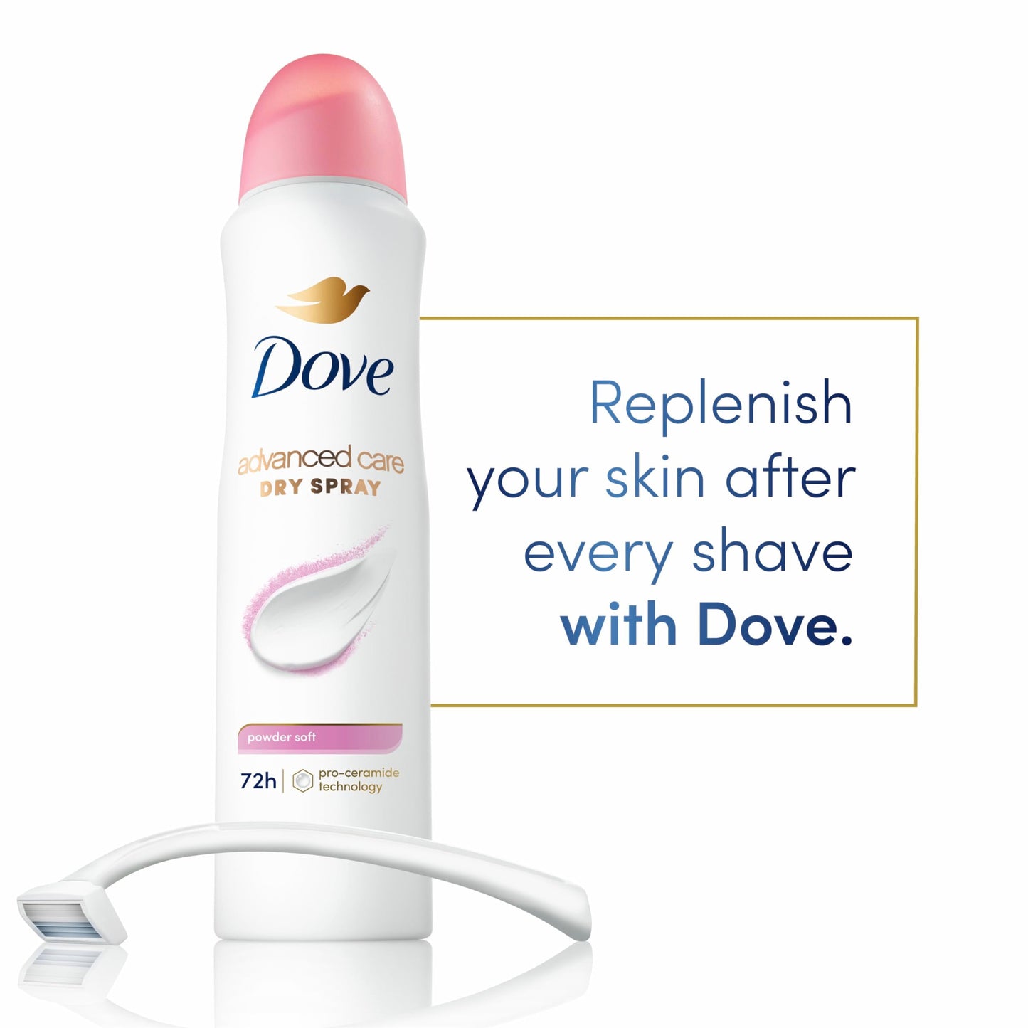 Authentic Dove Powder Soft scented underarm spray imported for Indian consumers