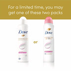 Detailed shot of Dove dry spray branding and pro ceramide technology text