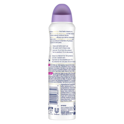 Dove Advanced Care antiperspirant spray cap and nozzle detail