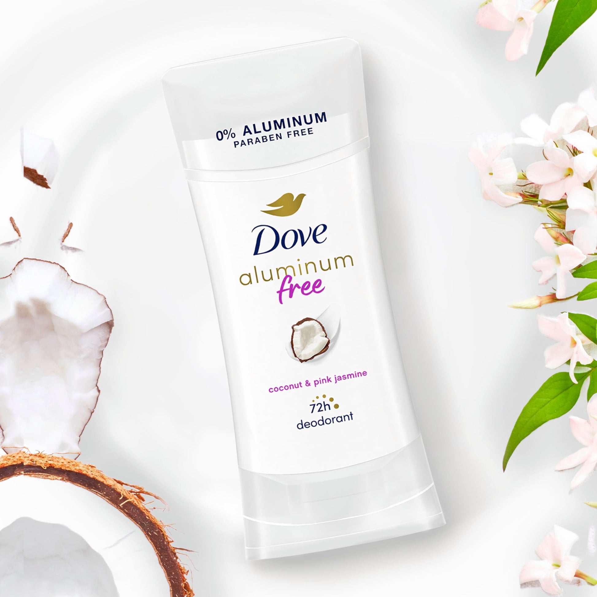 Dove clean beauty non irritating deodorant formula display