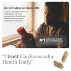 HumanN Cardiovascular Health Daily capsules close up on dietary details