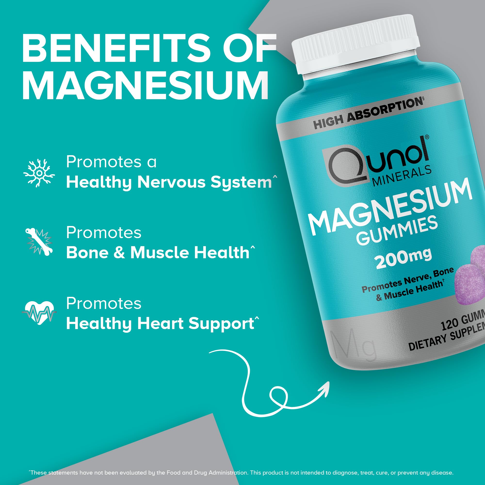 Qunol dietary supplement mixed berry flavored vegetarian chewable gummies side label details.