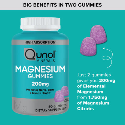 Premium imported magnesium citrate 200mg supplement bottle showing supplement facts and serving size.