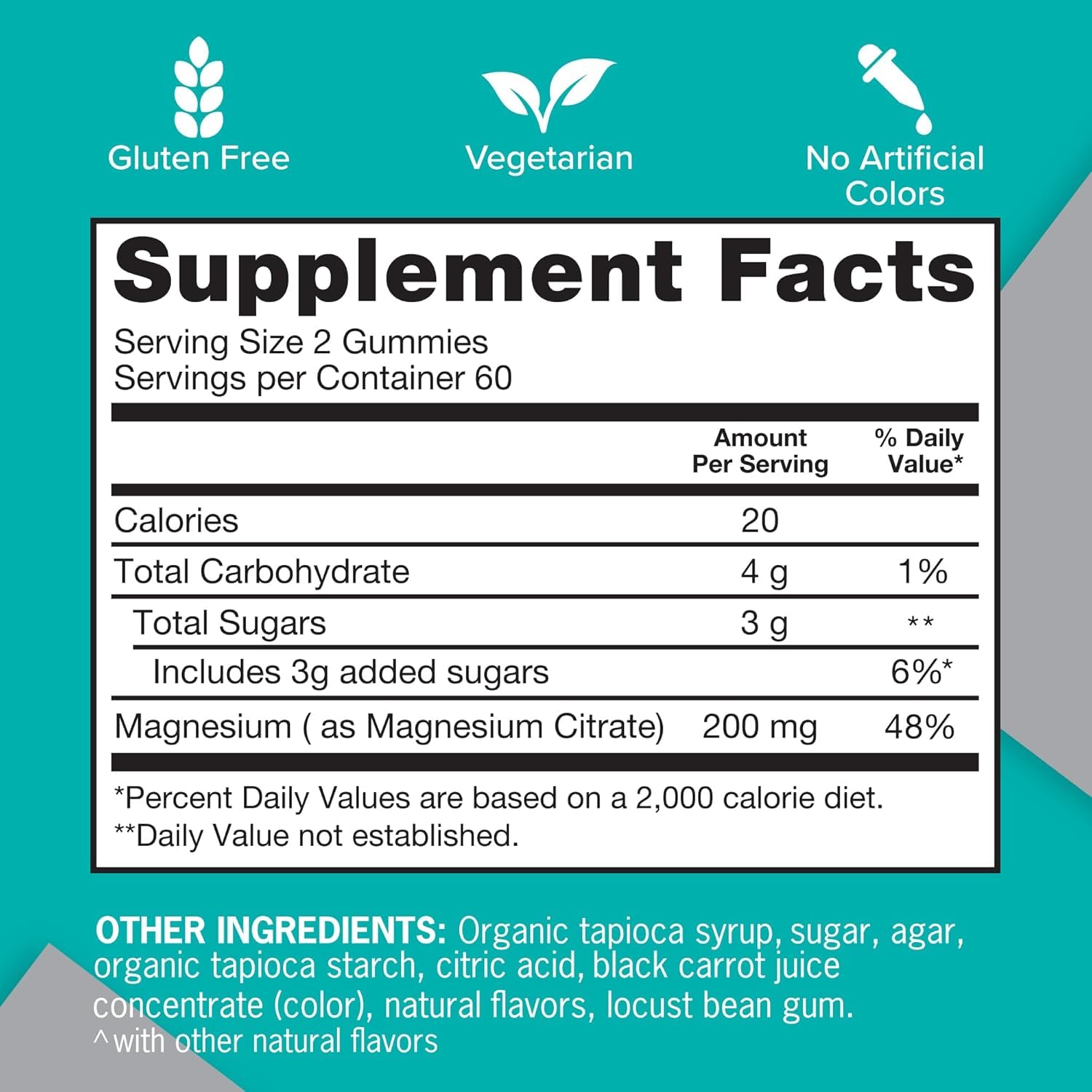Qunol minerals premium high absorption magnesium citrate gummies for healthy nerve function.