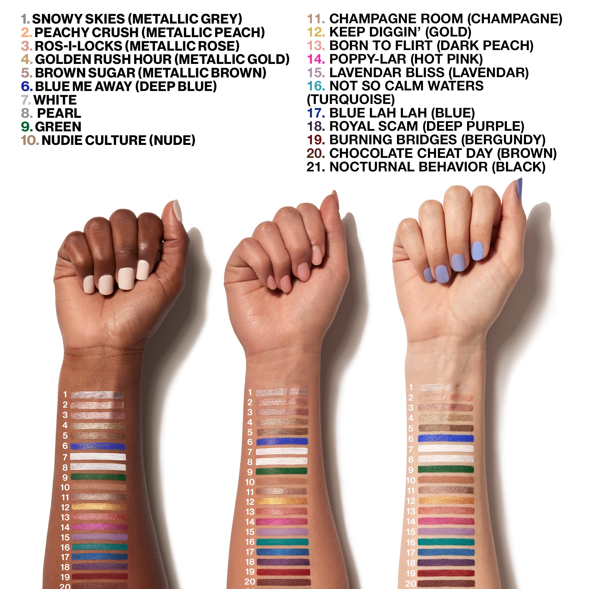 Nudie Culture shade swatch on skin
