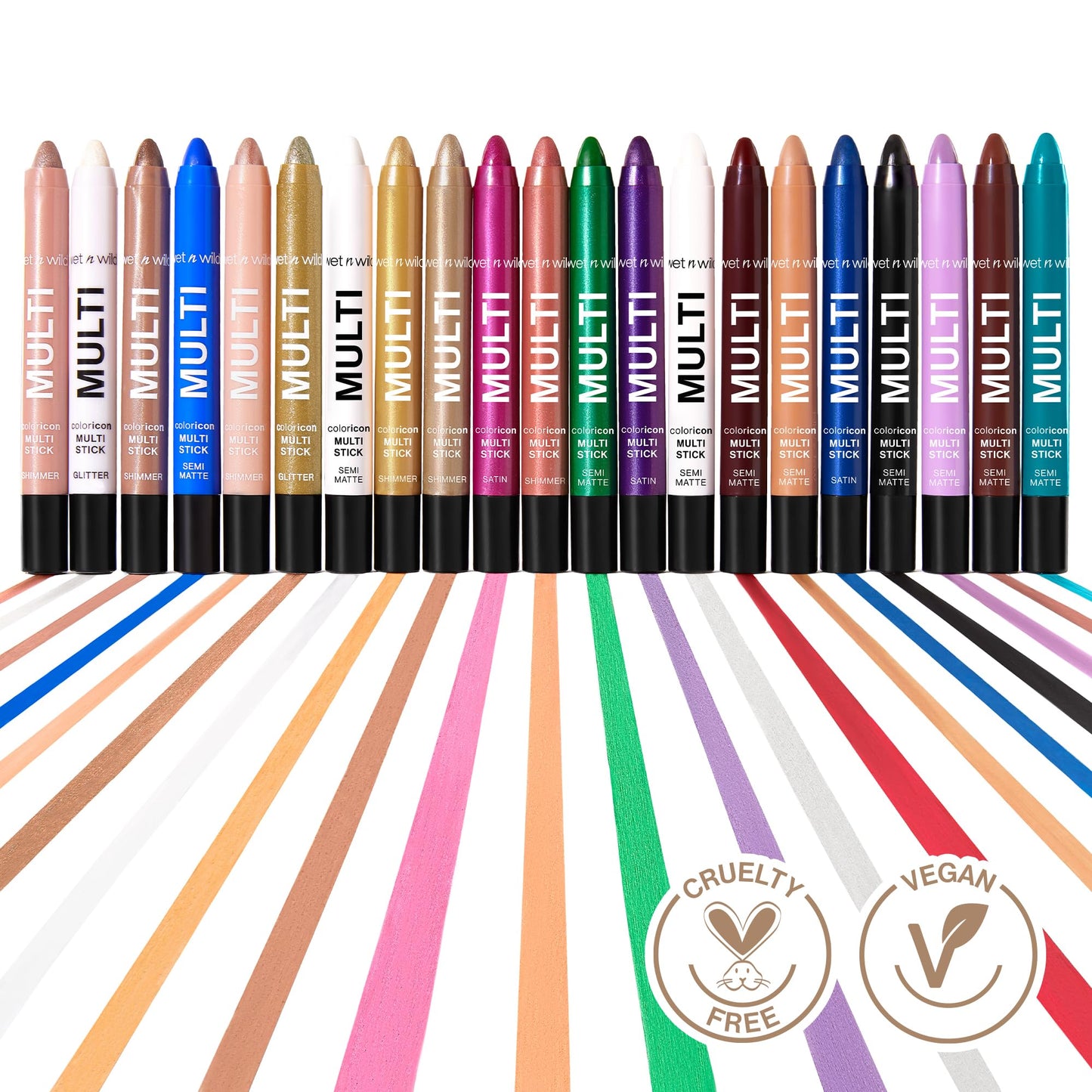 Wet N Wild vegan makeup stick label and ingredients