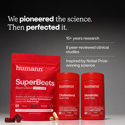 Humann SuperBeets Energy Plus berry flavor supplement container