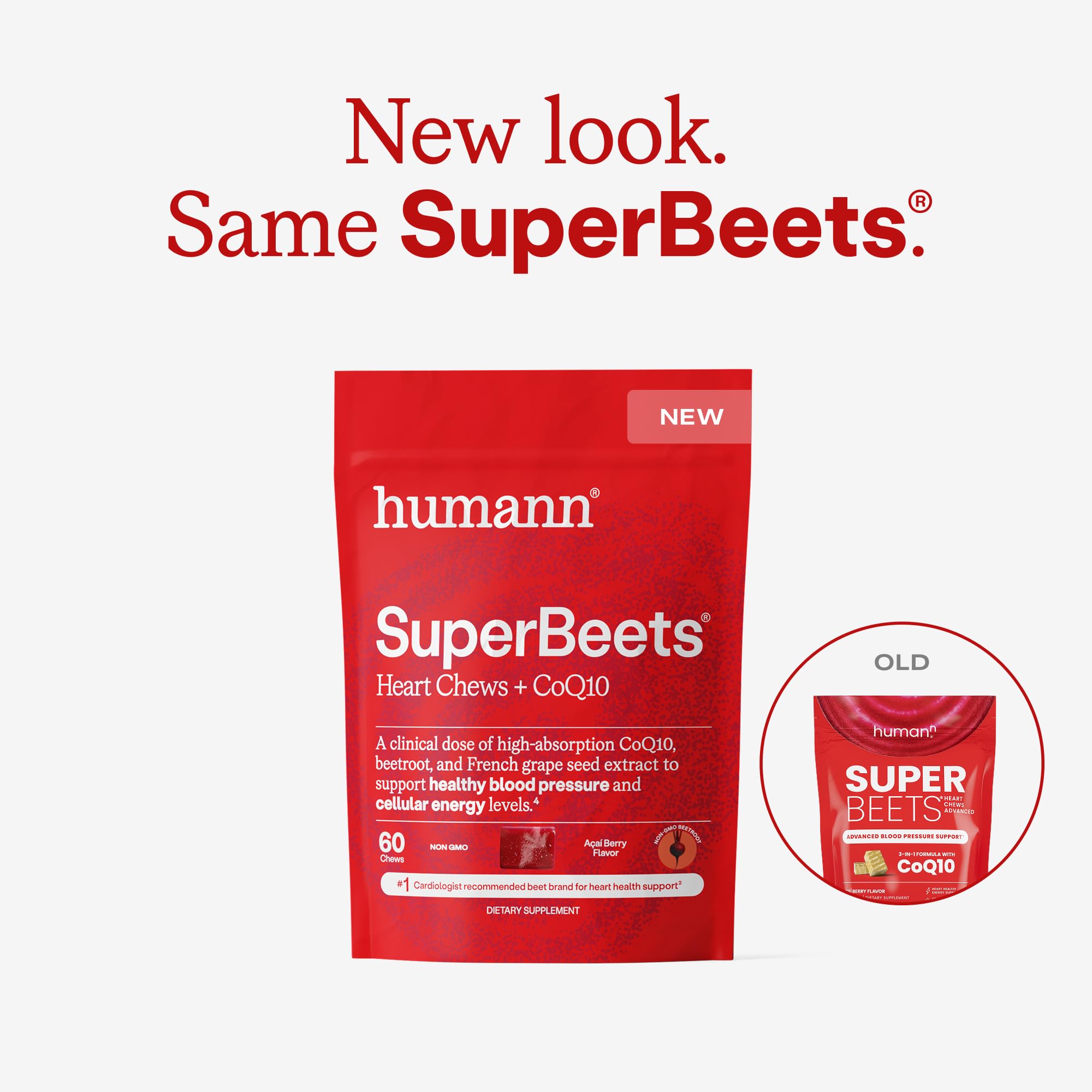 HumanN SuperBeets Heart Chews packaging details