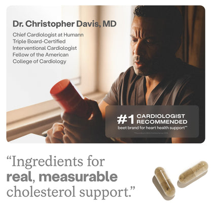 Close up of the non GMO certification and brand label on HumanN cholesterol bottle
