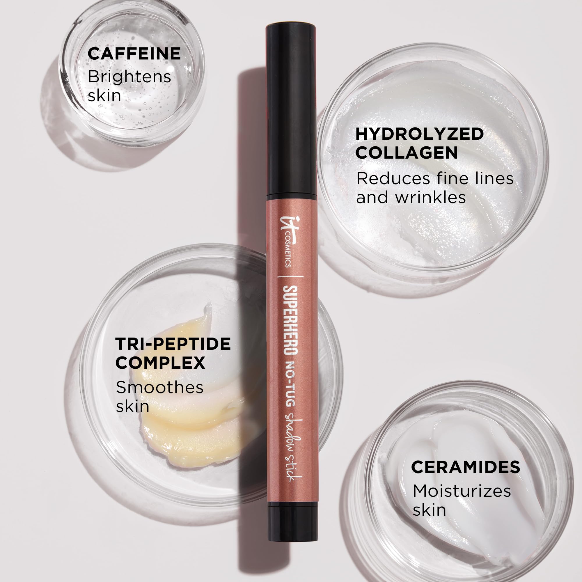 It Cosmetics Superhero eyeshadow stick packaging details