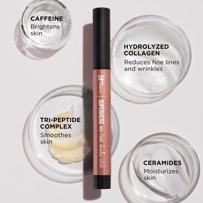 It Cosmetics Superhero eyeshadow stick packaging details