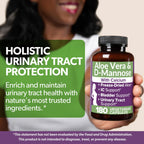 Close up of Intimate Rose aloe vera capsules for urinary health.