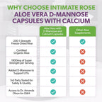 USA imported Intimate Rose aloe vera supplement for pelvic health.