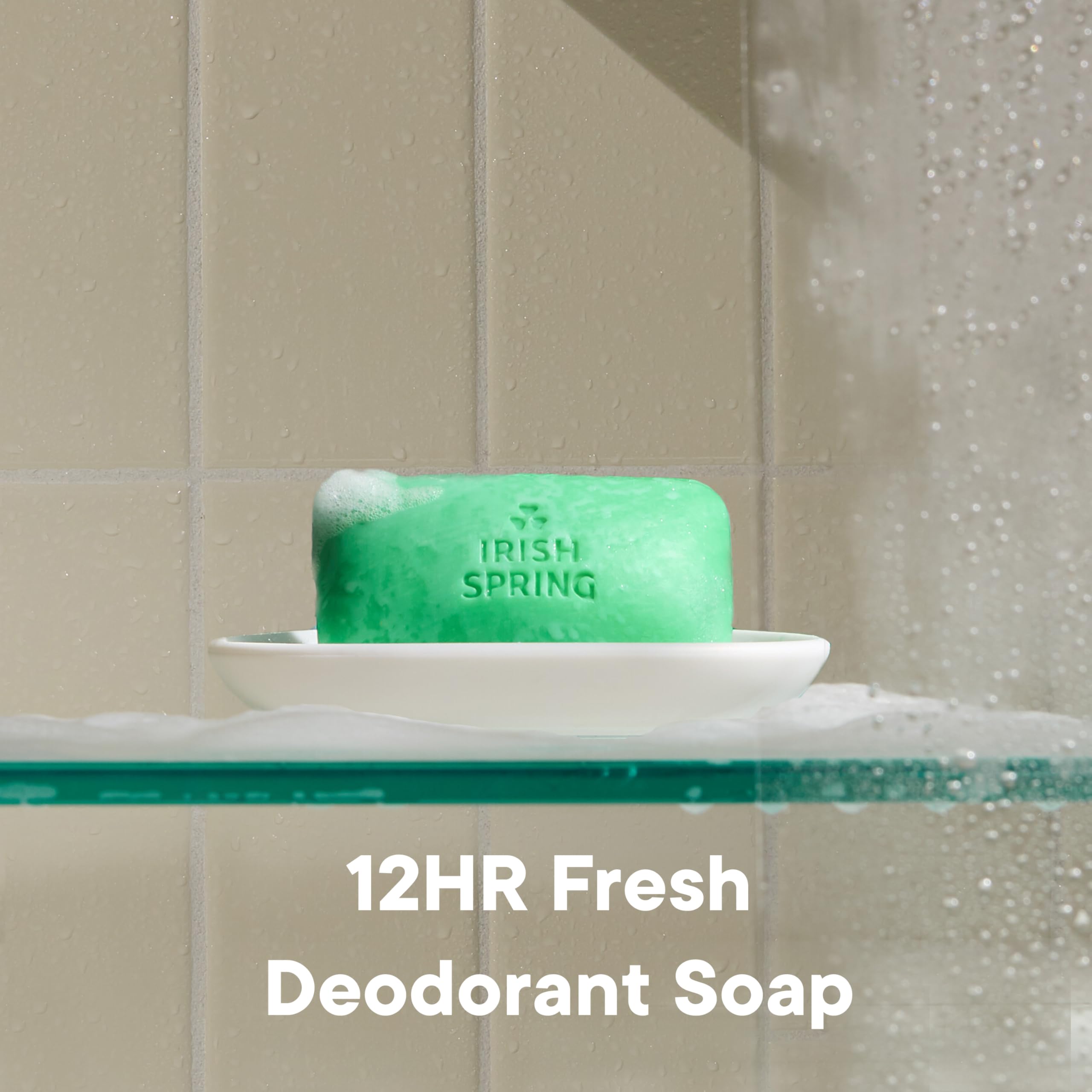 Bulk pack of twenty four authentic USA imported Irish Spring men body soap bars