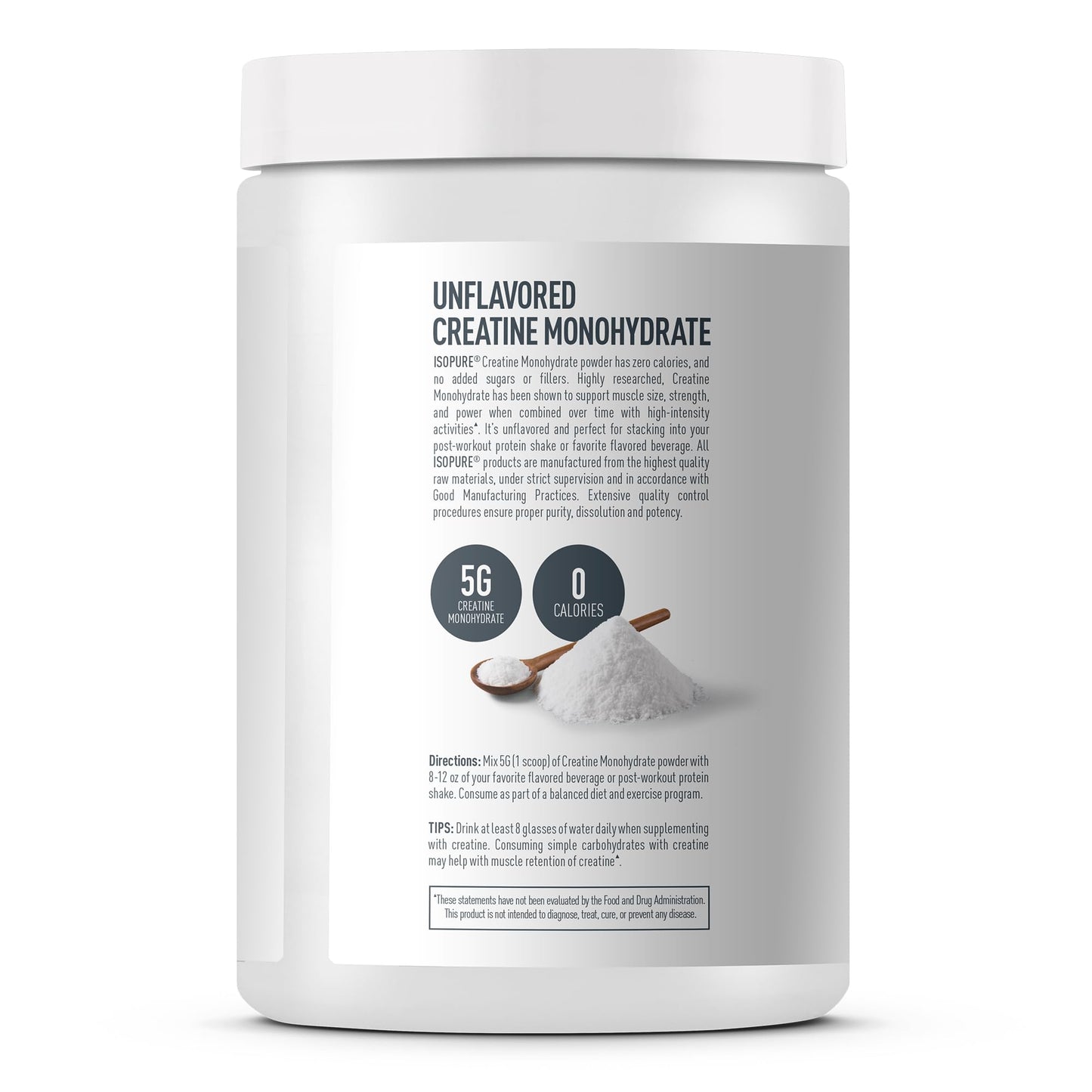 Isopure Creatine Monohydrate Powder Lifestyle Fitness Usage
