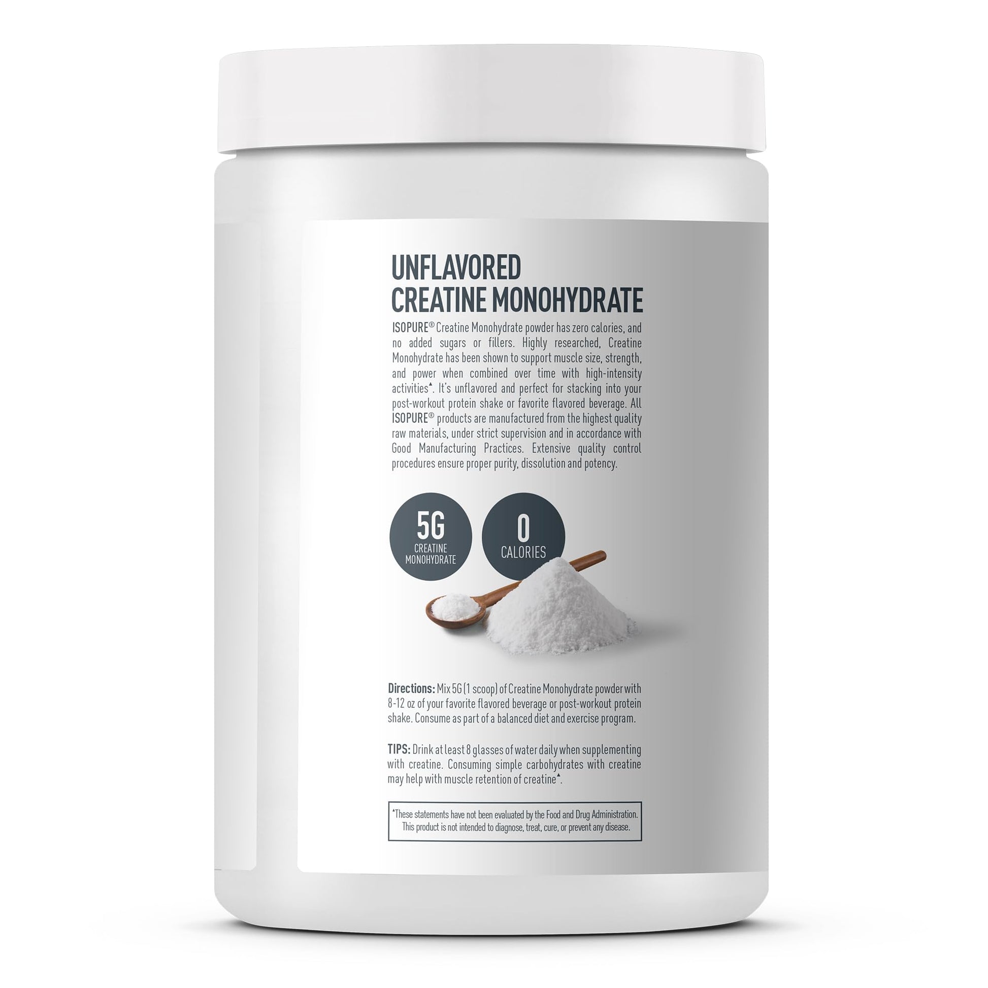 Isopure Creatine Monohydrate Powder Lifestyle Fitness Usage