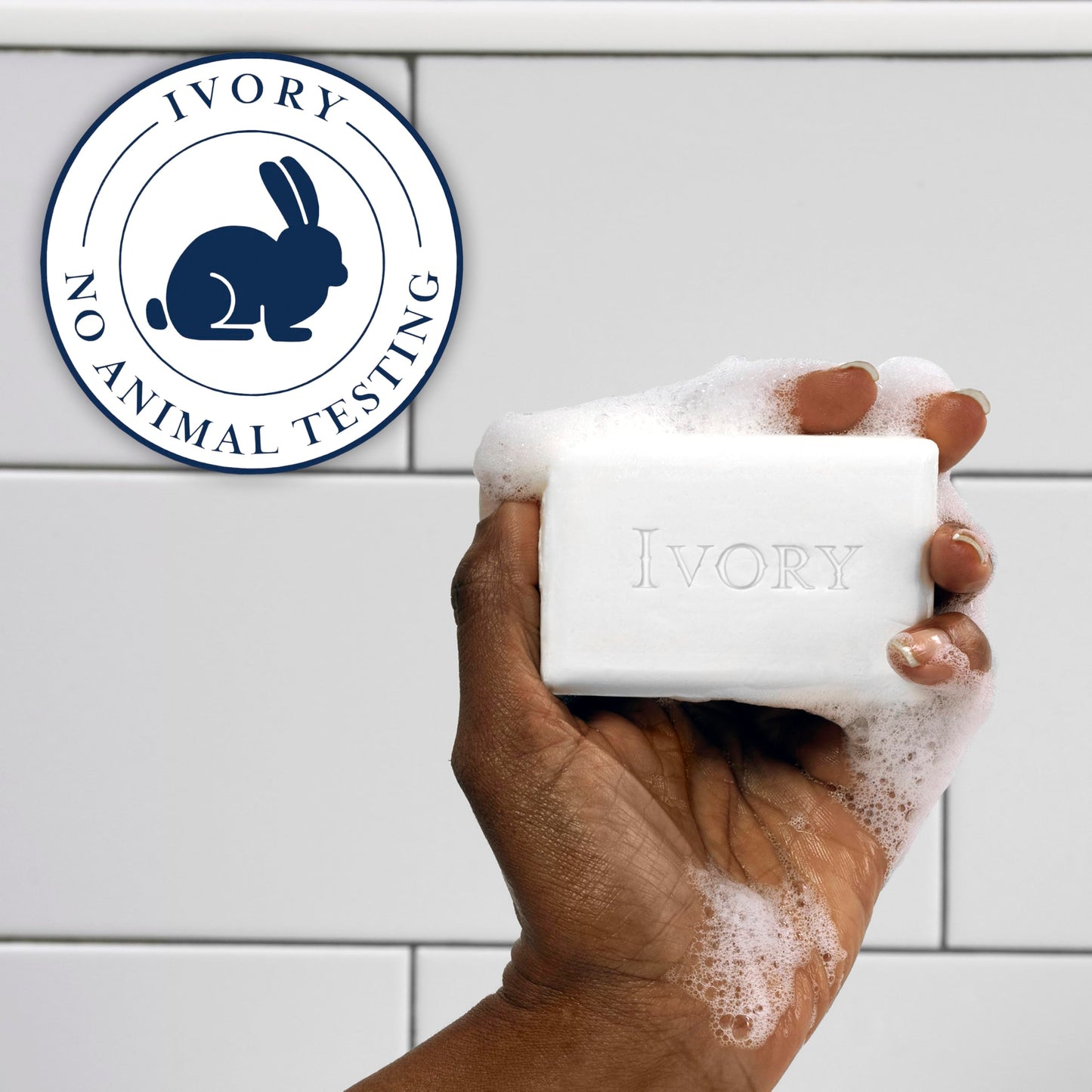 Ivory gentle bar soap bars stacked for display