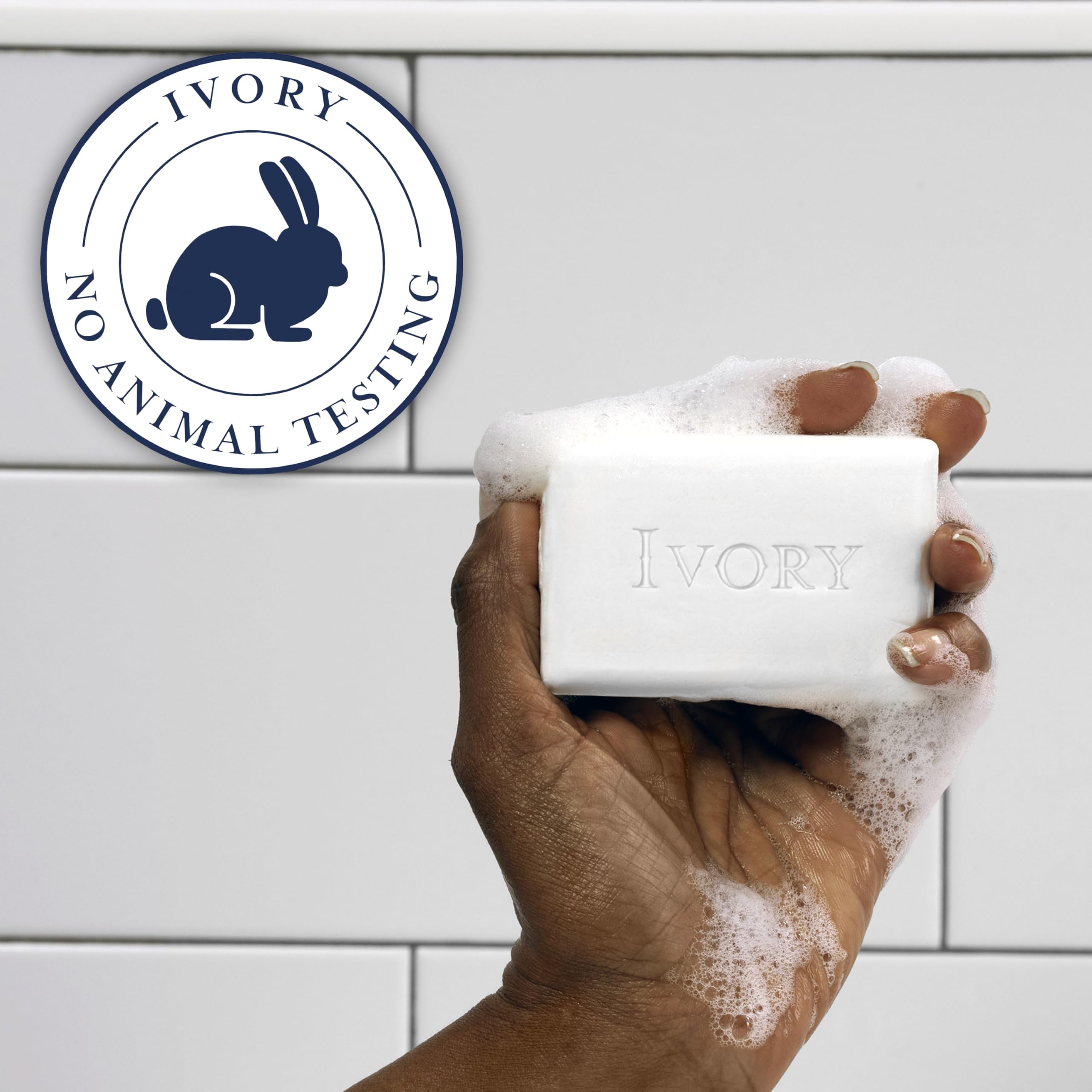 Ivory gentle bar soap bars stacked for display