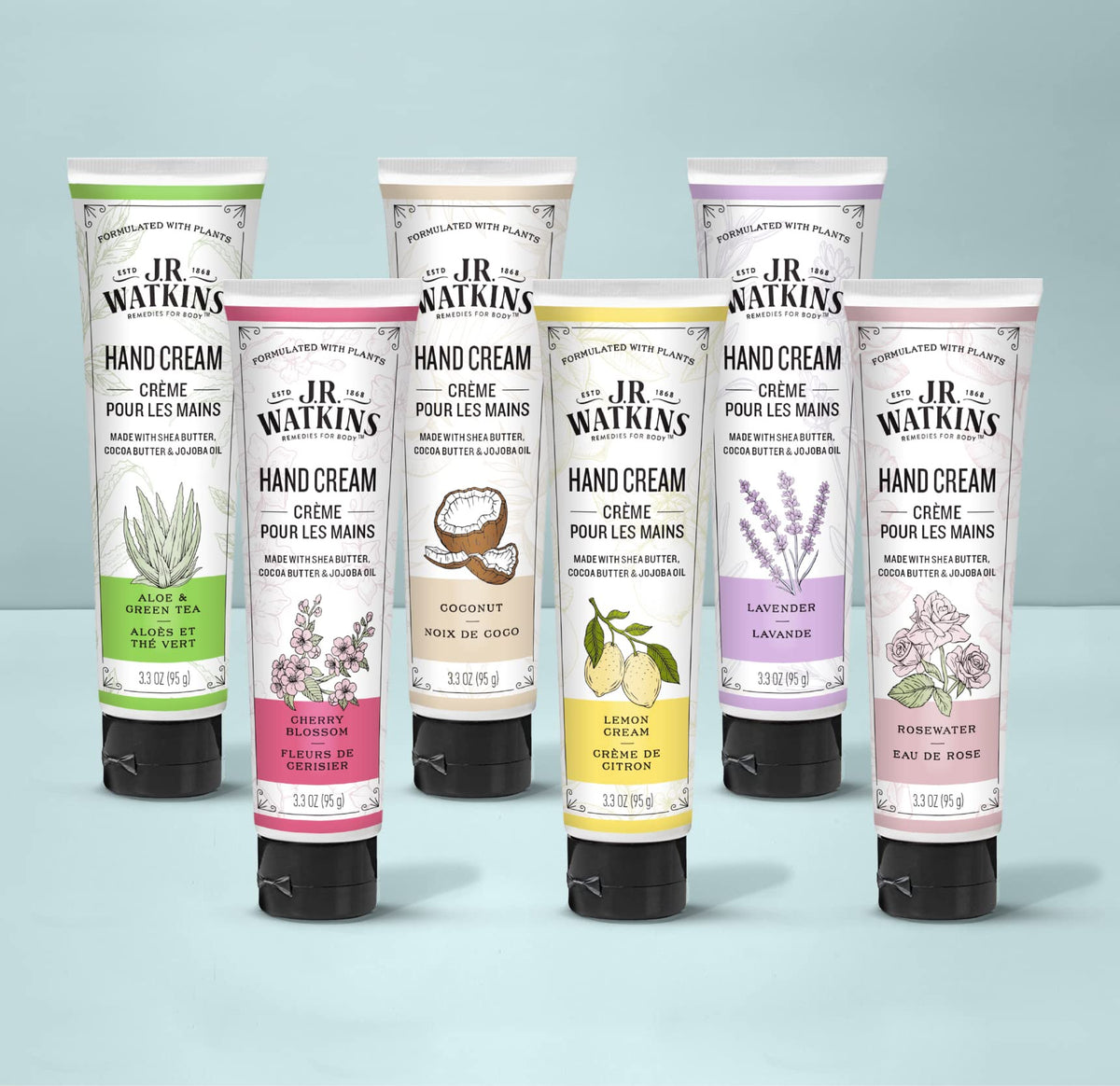J.R. Watkins 3.3 Ounce hand cream back label instructions