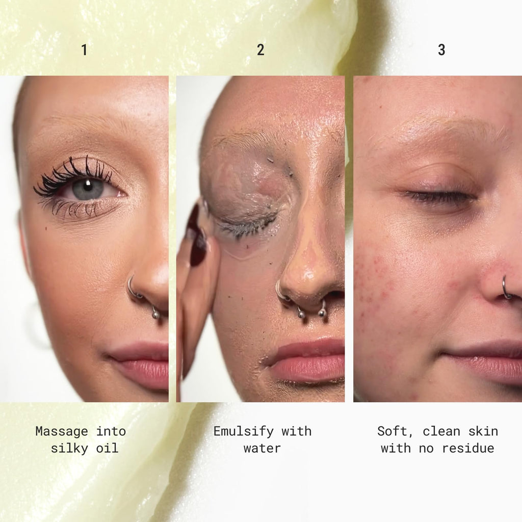 JUNO And Co. Jade Clean10 Cleansing Balm lifestyle image showing clean skincare routine