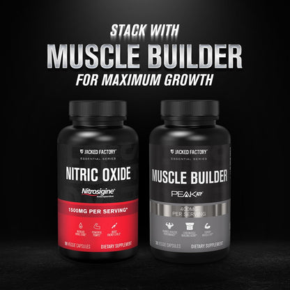 Authentic imported USA product bottle of Jacked Factory Nitrosigine capsules on a clean background