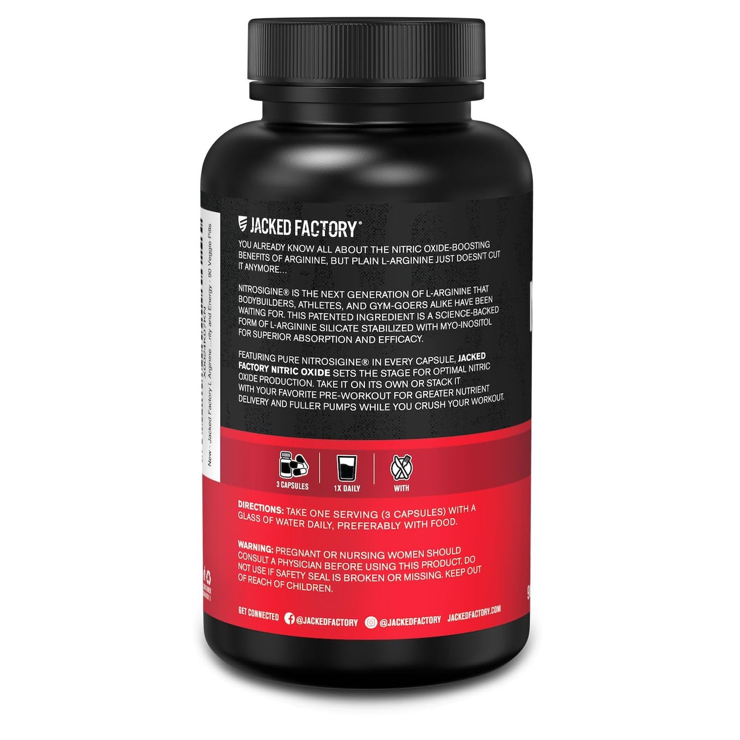 Jacked Factory Essentials muscle growth and vascularity veggie pills container for fitness athletes
