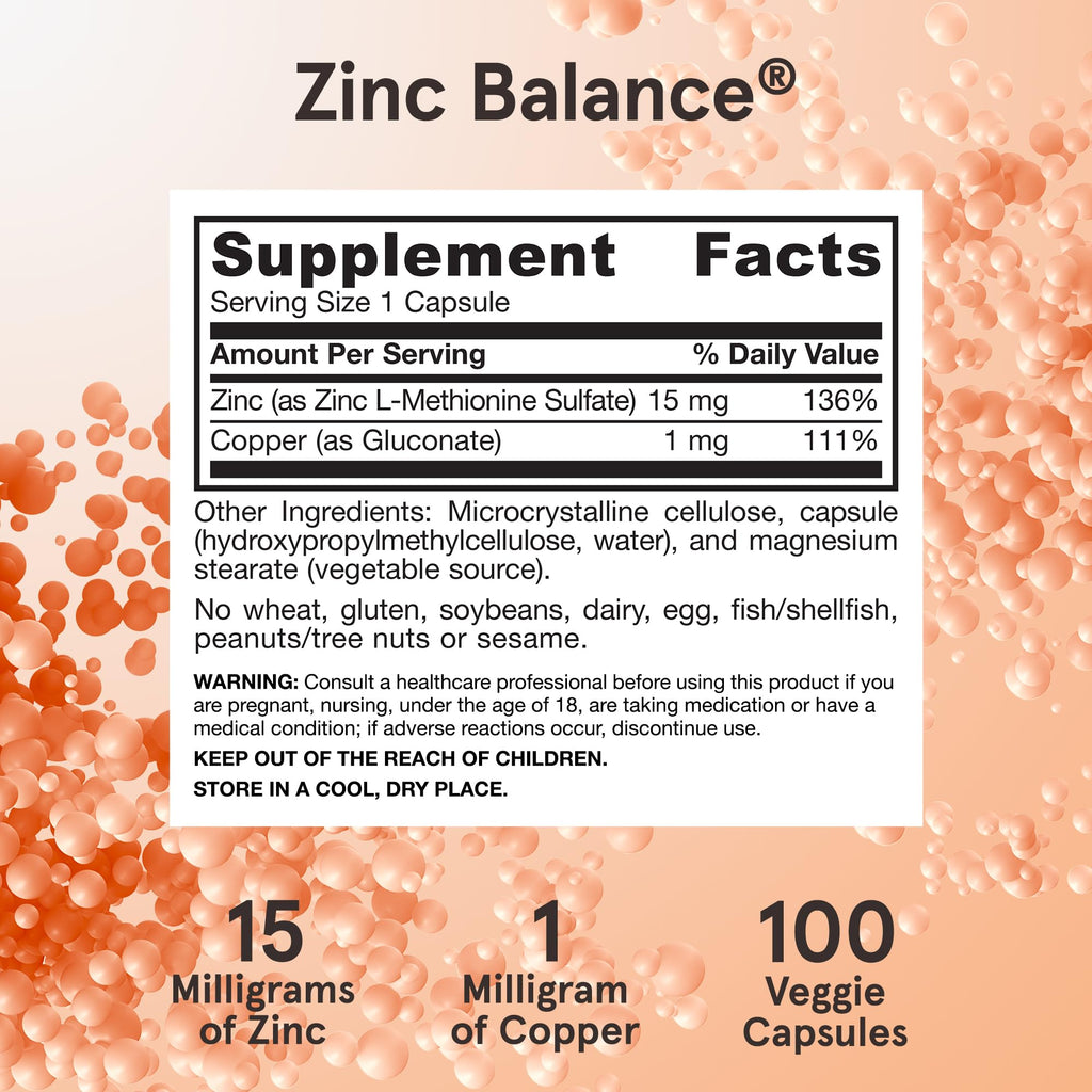 Jarrow Formulas Zinc Balance vegetarian capsule close up