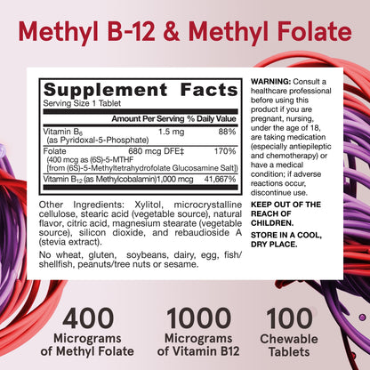 Close up of the lemon flavor text on the Jarrow Formulas Methyl B12 container