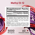 Gluten free and non GMO vitamin B12 tablets for vegetarian and vegan nutritional needs