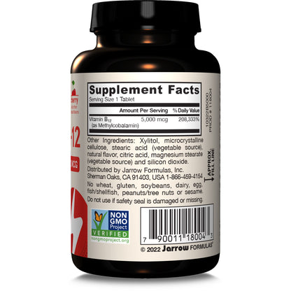 Close up of 60 count cherry flavored lozenges for daily cellular metabolism booster