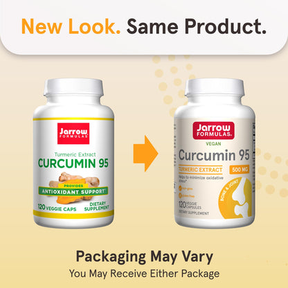 Jarrow Formulas Curcumin 95 120 vegetarian capsules label details