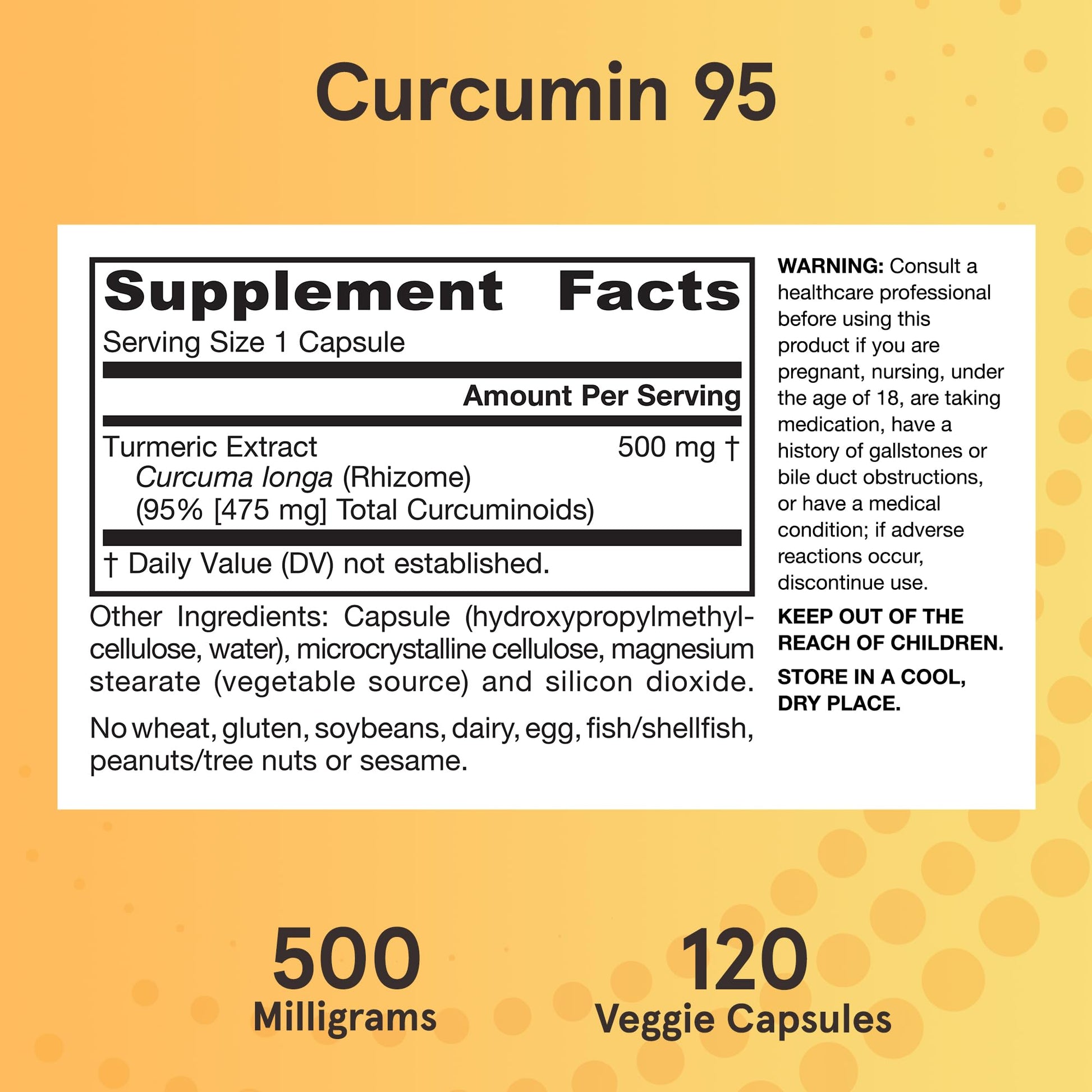 Authentic Jarrow Formulas Curcumin 95 bottle on display