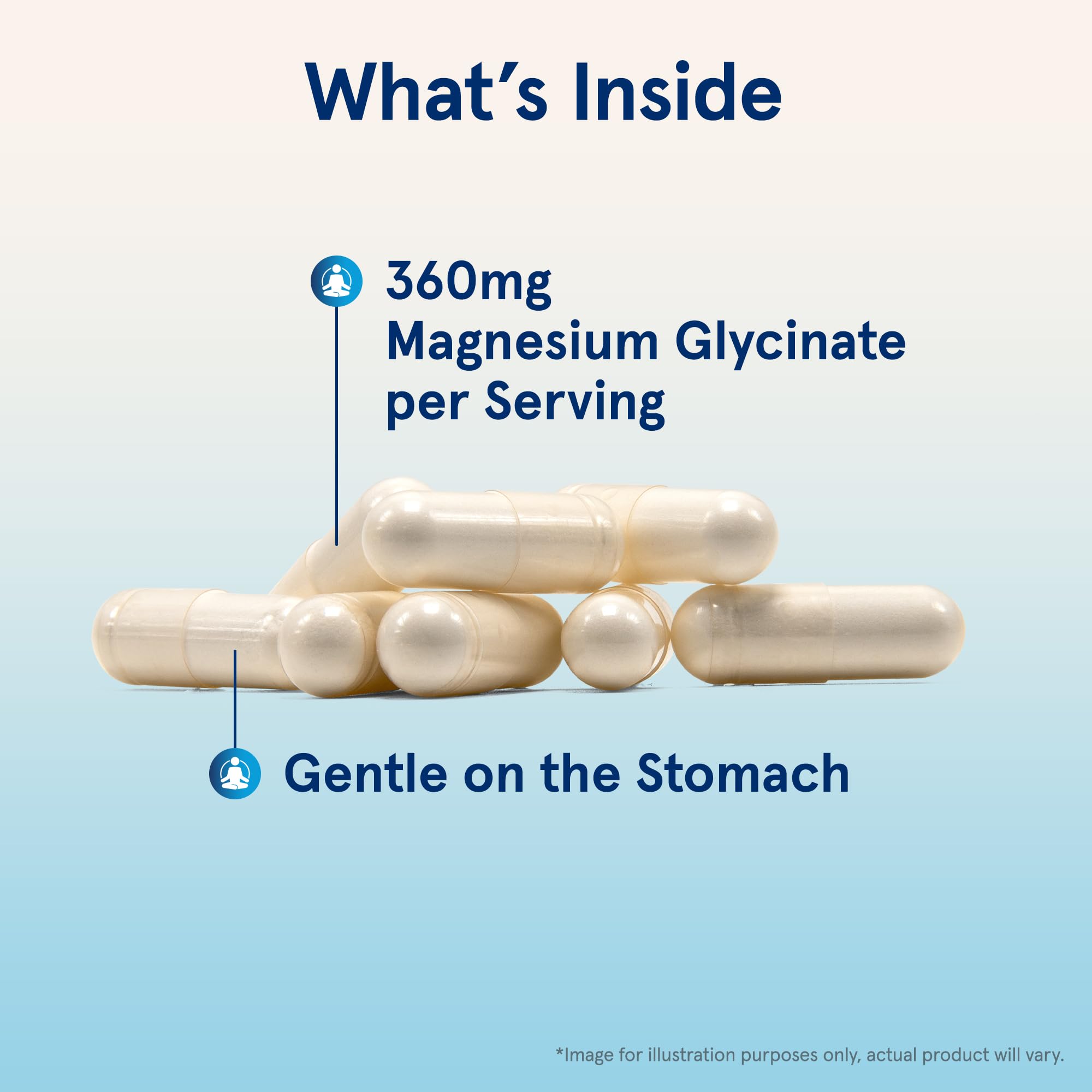 Jarrow Formulas Magnesium Glycinate 360mg supplement facts label with ingredient dosage