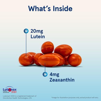 Jarrow Formulas Lutein 120 softgels bottle side view