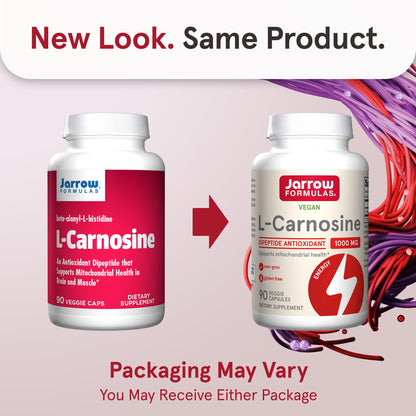 Jarrow Formulas L-Carnosine antioxidant supplement bottle