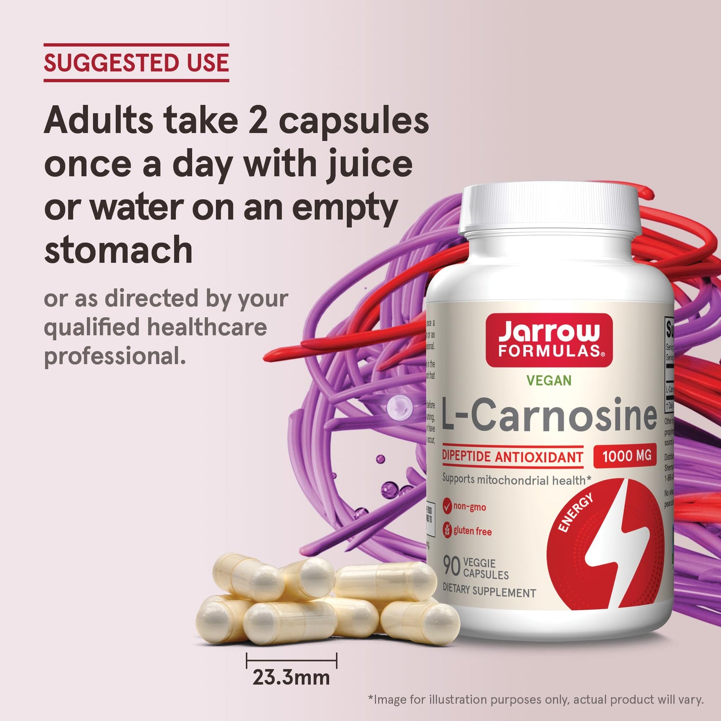Nutritional label details of Jarrow Formulas L-Carnosine