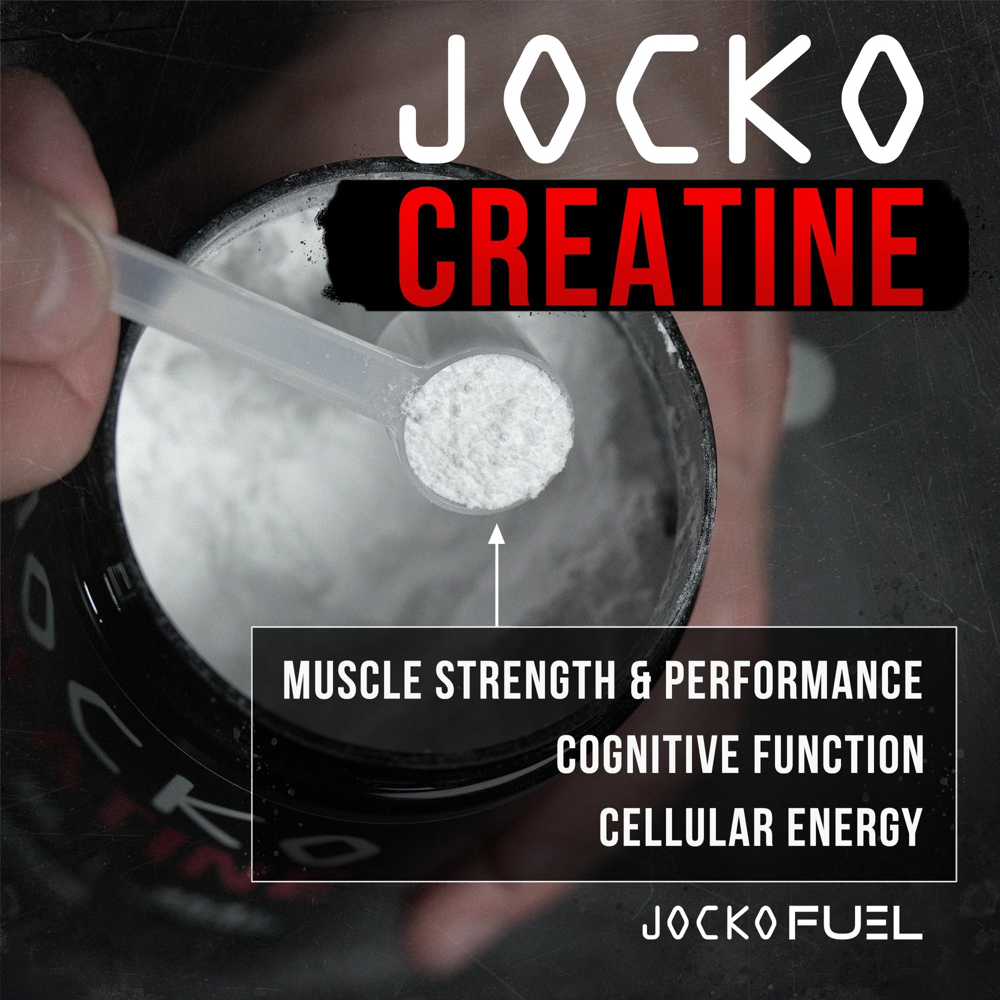 Jocko Fuel Creatine Powder Scoop Serving