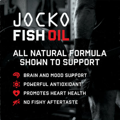Authentic Jocko Fuel marine fatty acid burpless softgels close up