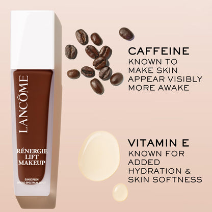 Lancome Renergie lifting radiant foundation bottle displayed on a clean background