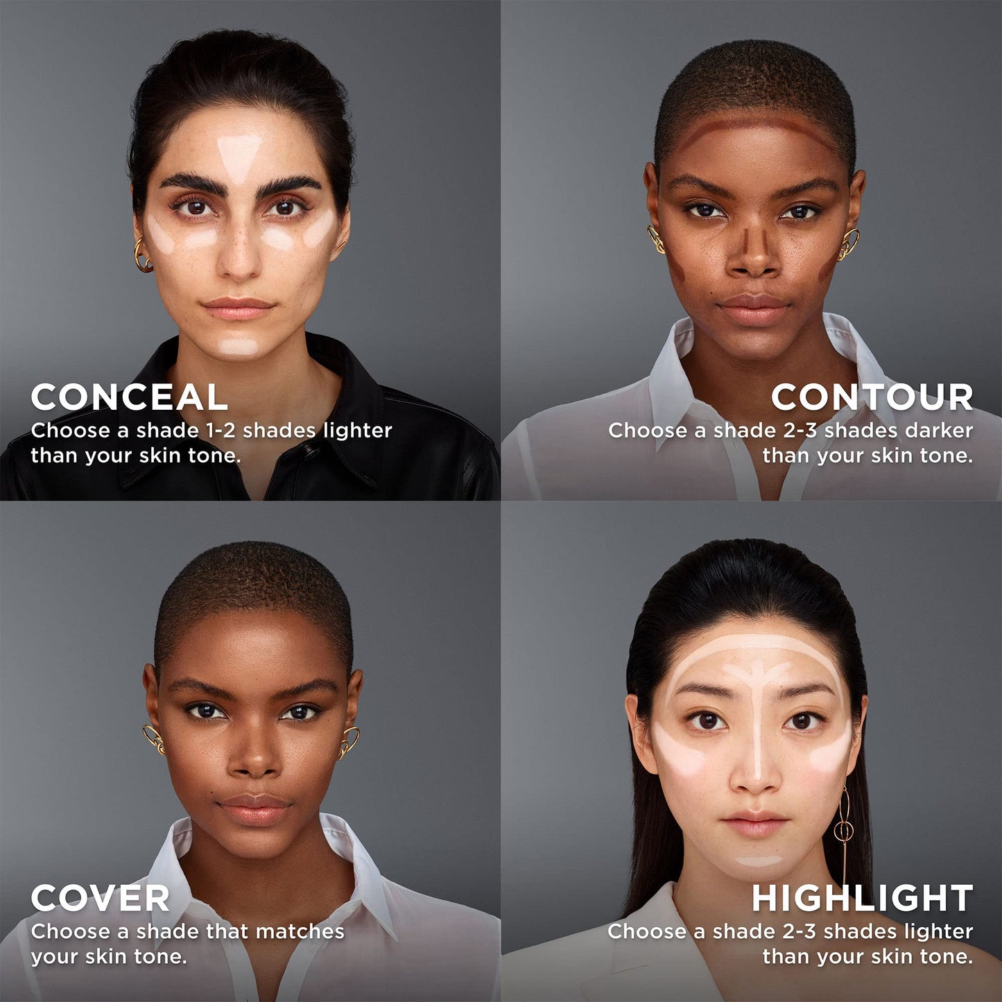 Lancome SPF 21 travel friendly foundation stick sitting upright on a clean cosmetic display vanity.