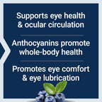 Authentic USA imported Life Extension eye health supplement packaging showing ingredient details and anthocyanin profile