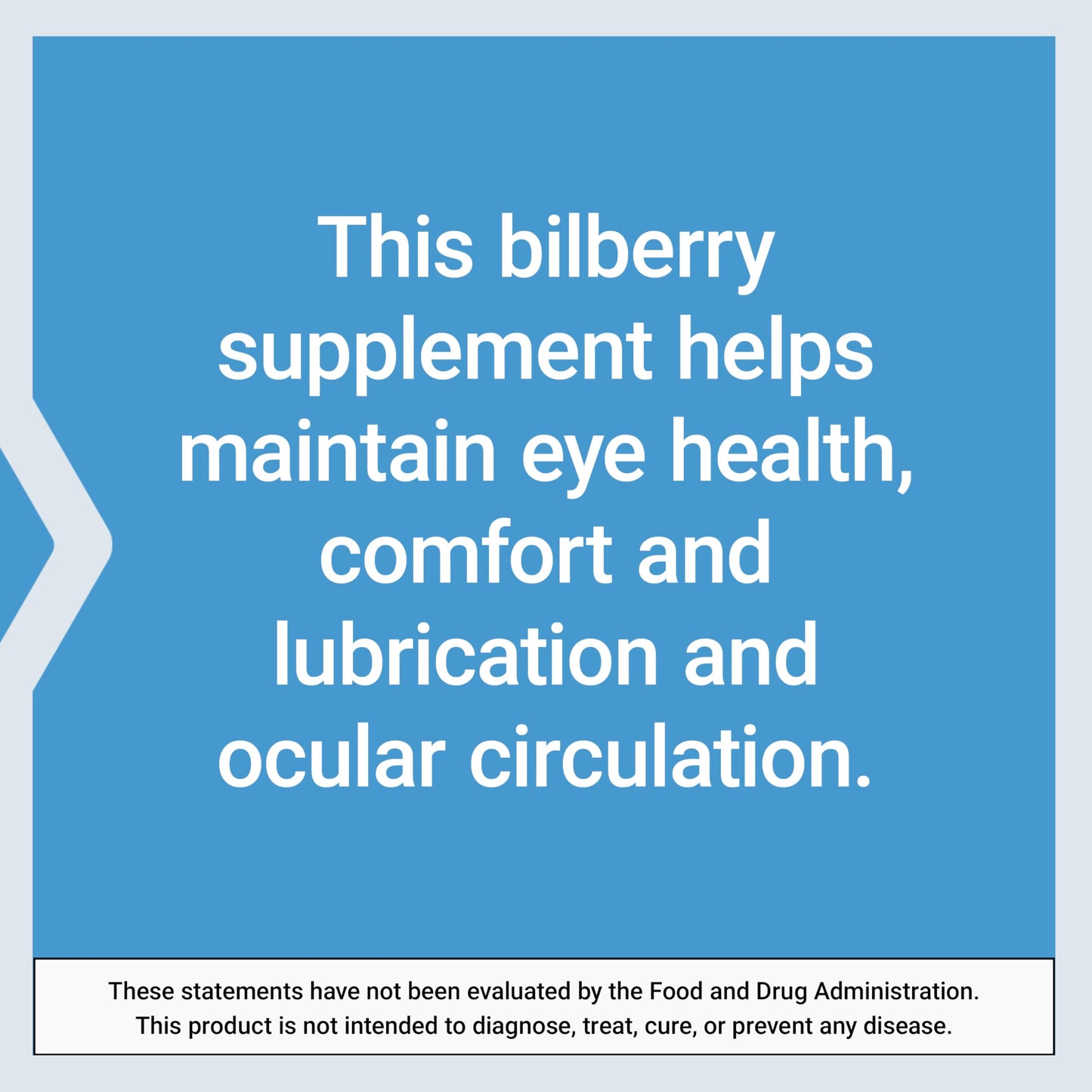 Side angle of Life Extension Standardized Bilberry 100 milligram bottle illustrating the premium eye care formula