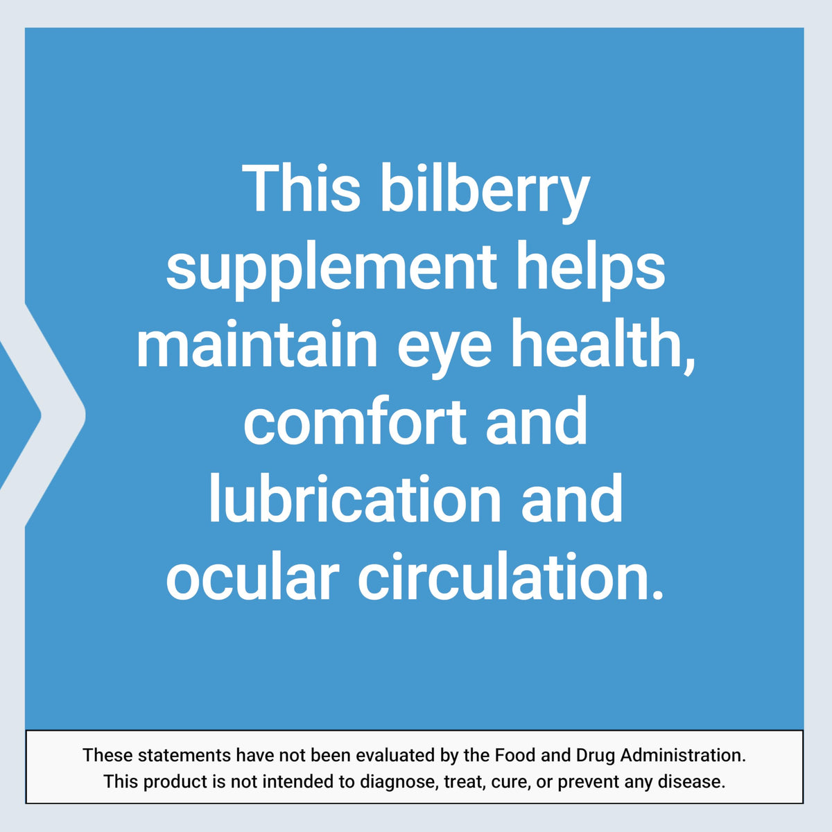 Side angle of Life Extension Standardized Bilberry 100 milligram bottle illustrating the premium eye care formula