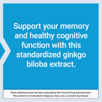 Life Extension memory and cognition supplement bottle displaying direct ingredient profiles