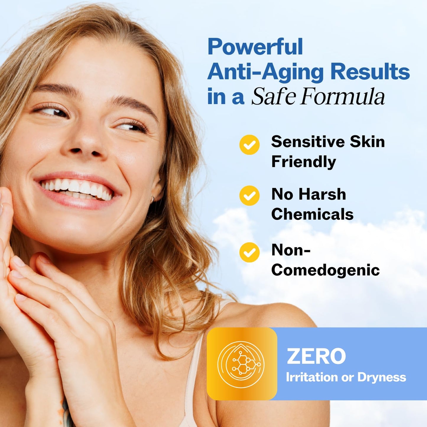 USA imported LilyAna Naturals Retinol Cream for sensitive skin care routines